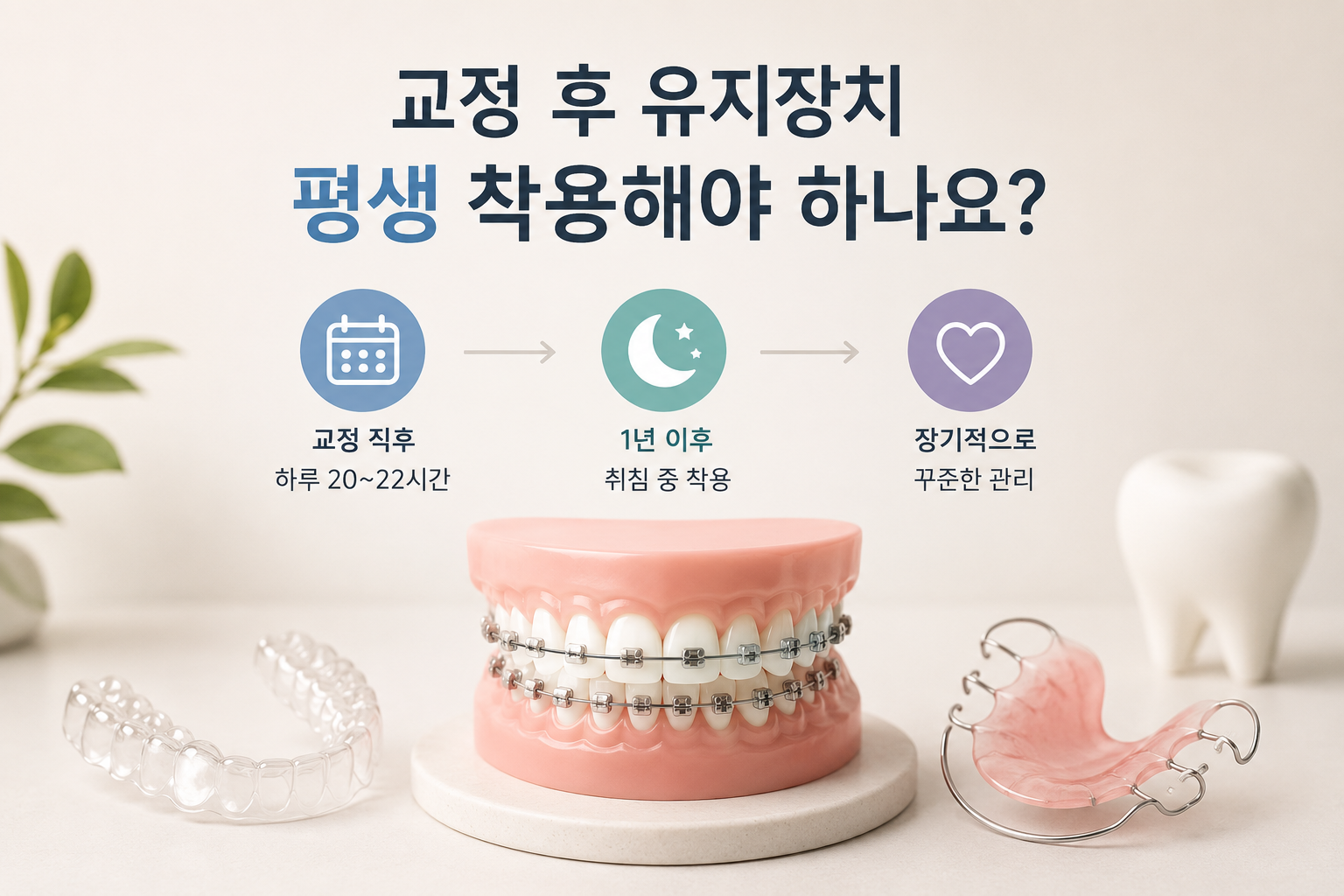 교정 유지장치의 종류